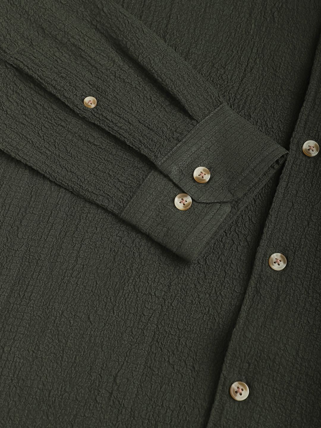 Army Olive Creased Shirt - Image 10