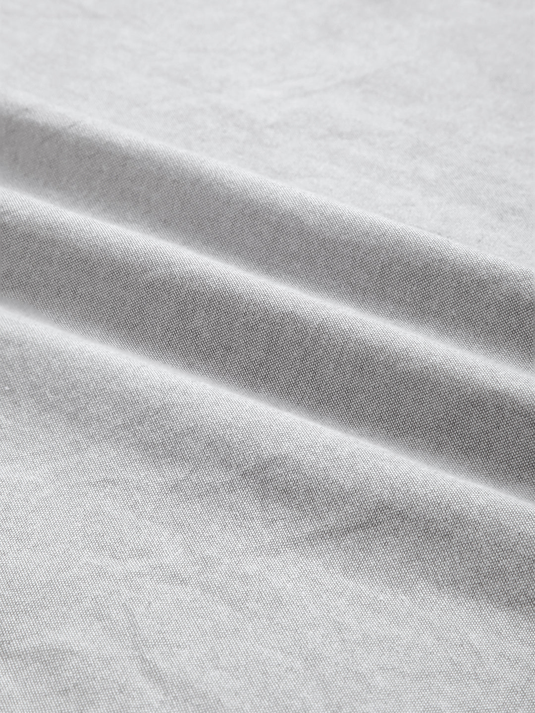Ash Grey Refined Weave Oxford Shirt - Image 3