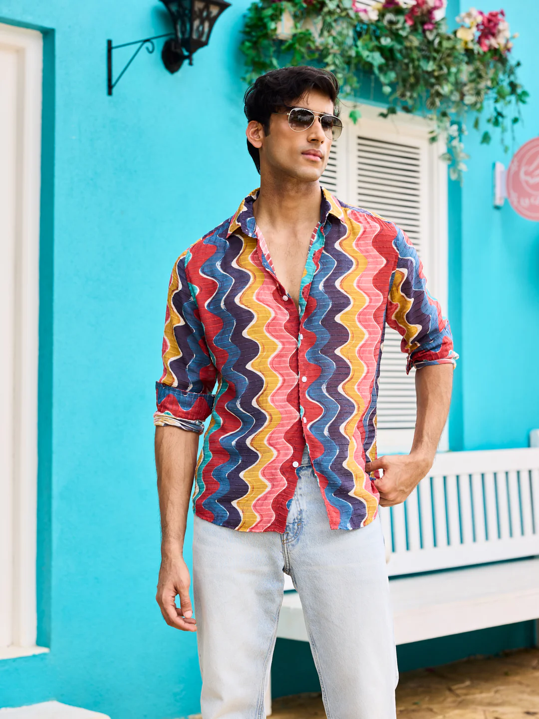 Chromatic Wave Psychedelic Shirt - Image 2