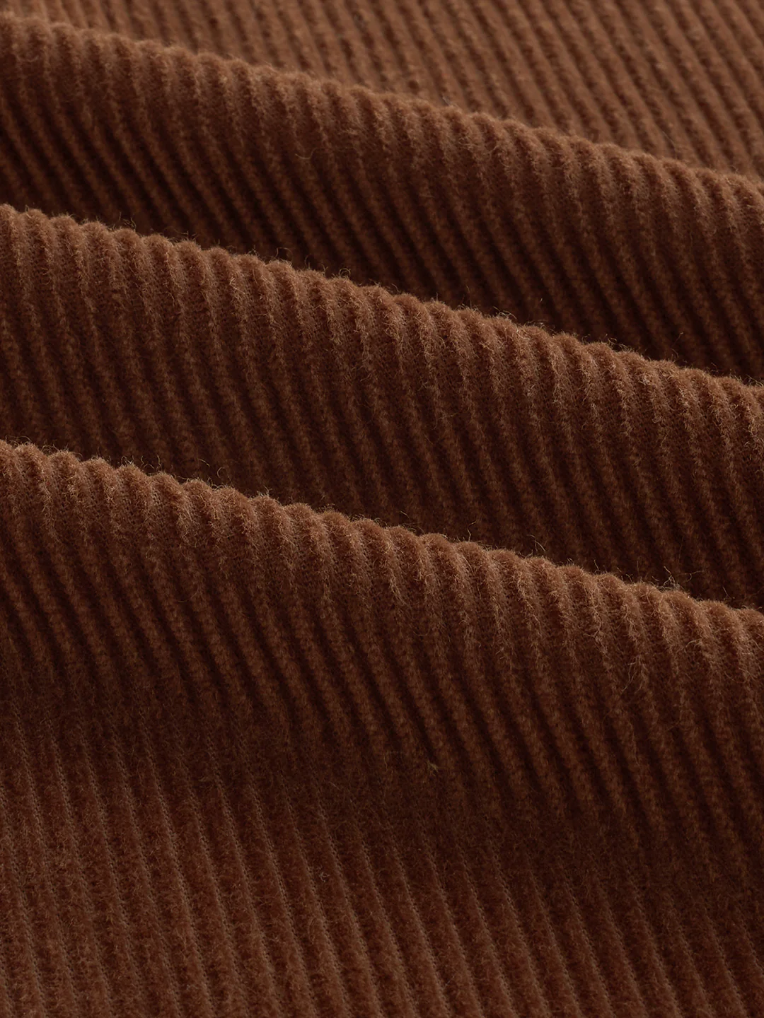 Cocoa Brown Corduroy Double Pocket Overshirt - Image 9