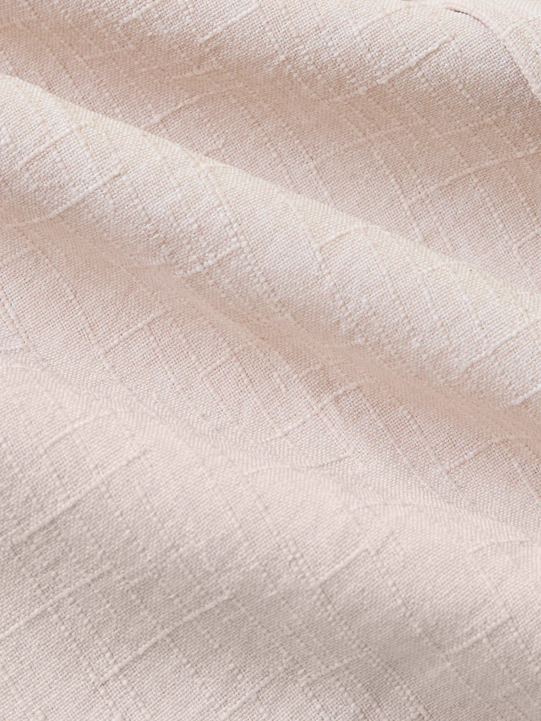 Cream Slub Textured Shirt - Image 9