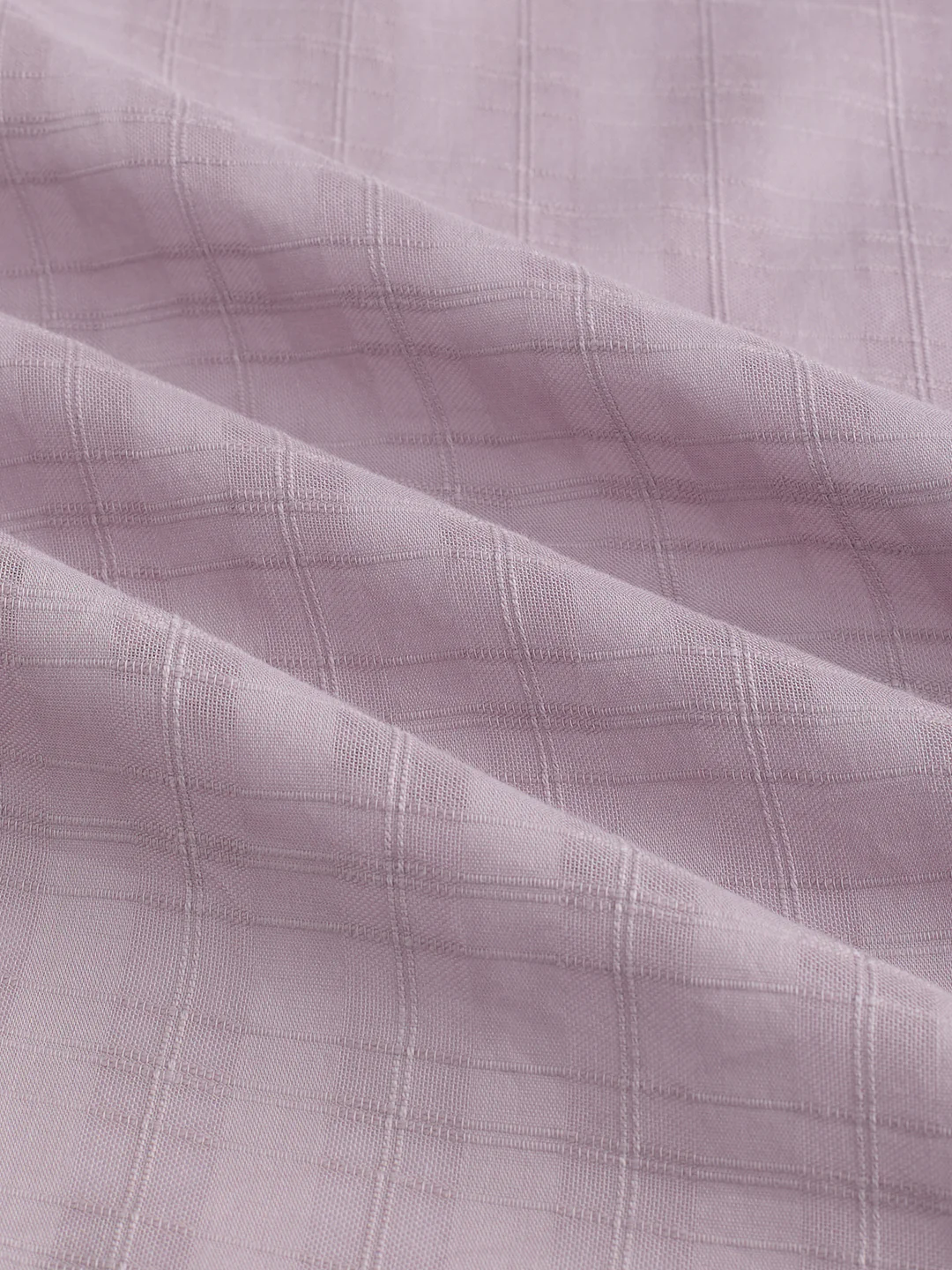 Lilac Luster Textured Sheer Checks Shirt - Image 3