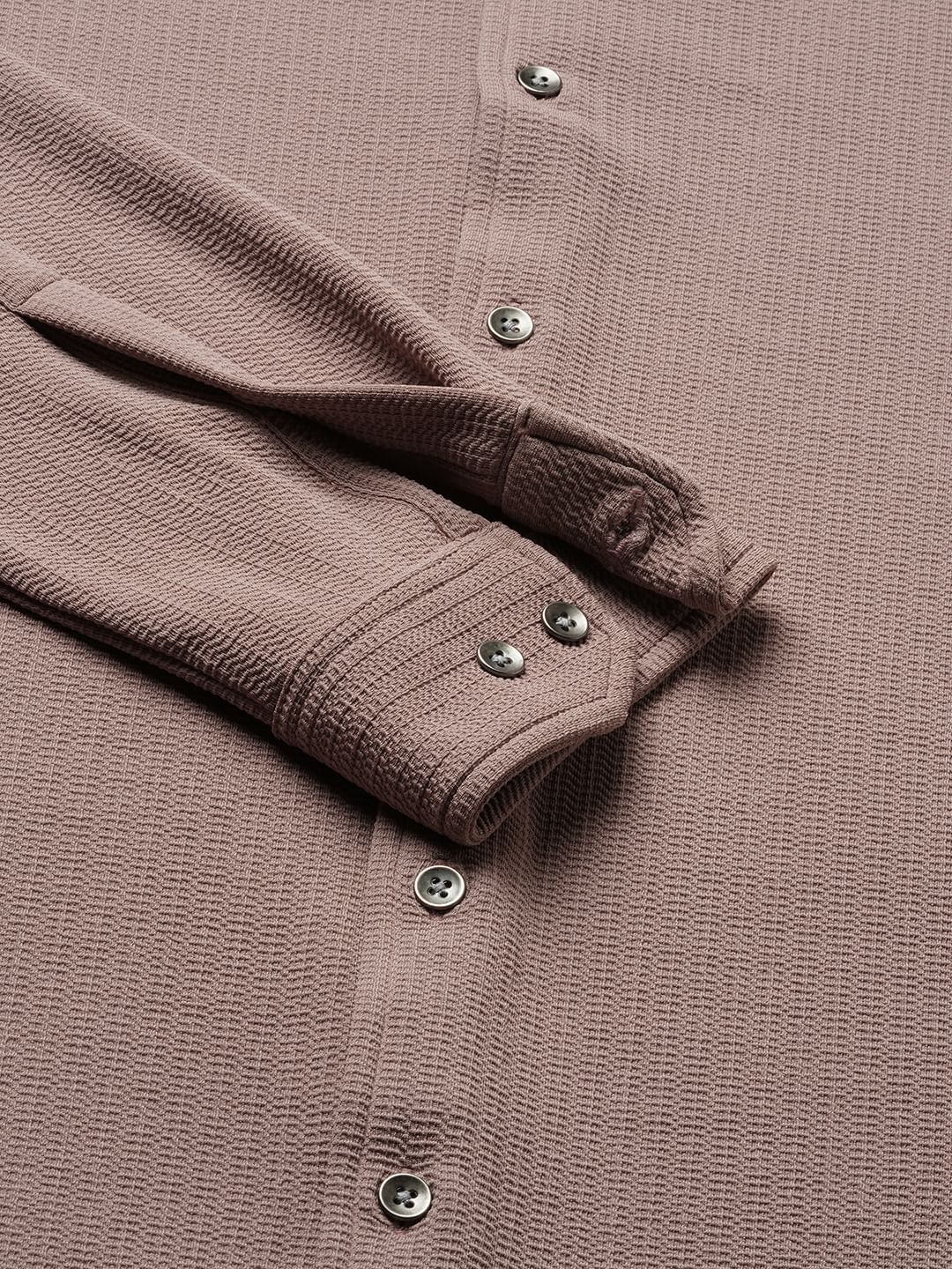 Mocha Textured Shirt - Image 8