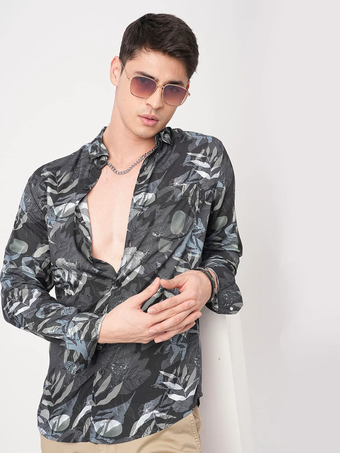 Multicolour Tropical Printed Shirt