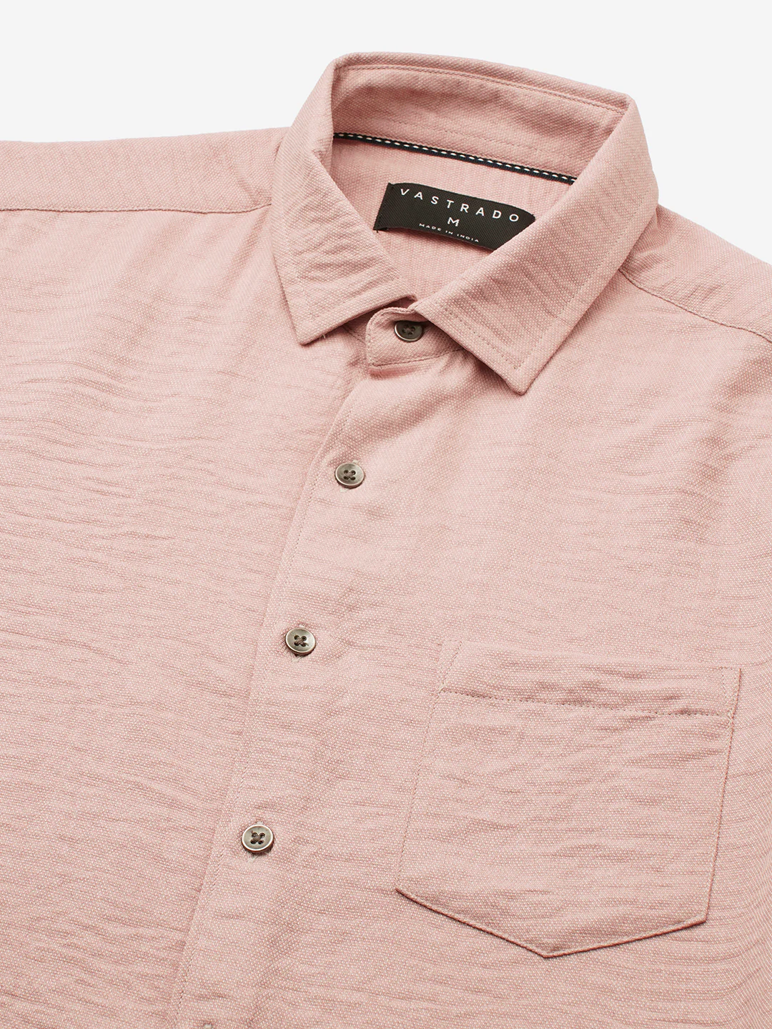 Powder Pink Everyday Crinkled Shirt - Image 3