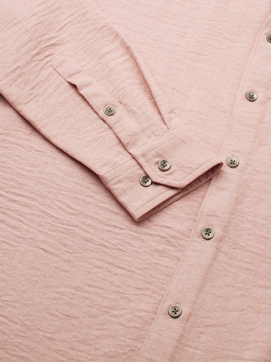 Powder Pink Everyday Crinkled Shirt - Image 7