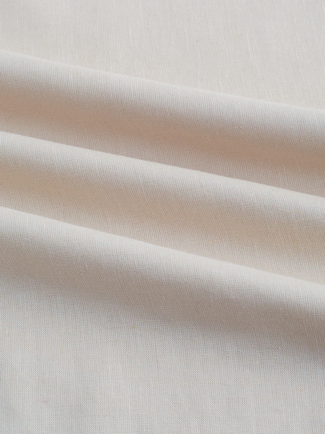Premium Beige Slub Textured Linen Blend Kurta - Image 3