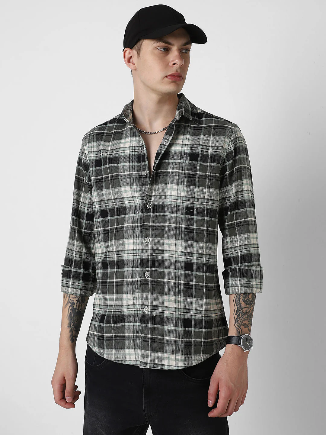 Premium Giza Cotton Plaid Checkered Shirt - Image 4