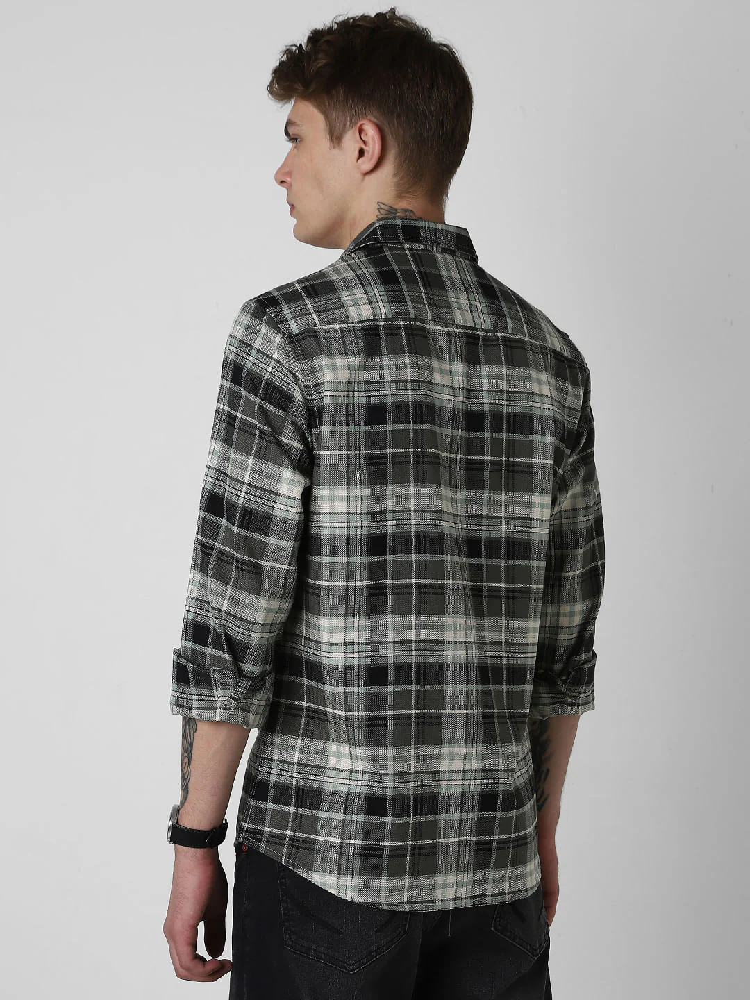 Premium Giza Cotton Plaid Checkered Shirt - Image 7