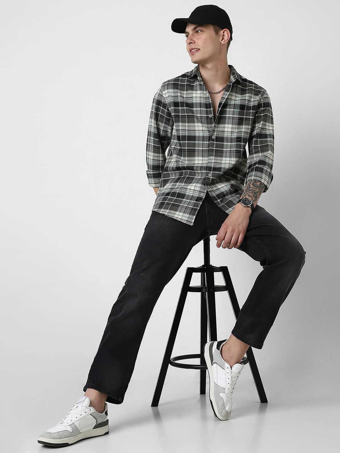 Premium Giza Cotton Plaid Checkered Shirt - Image 8