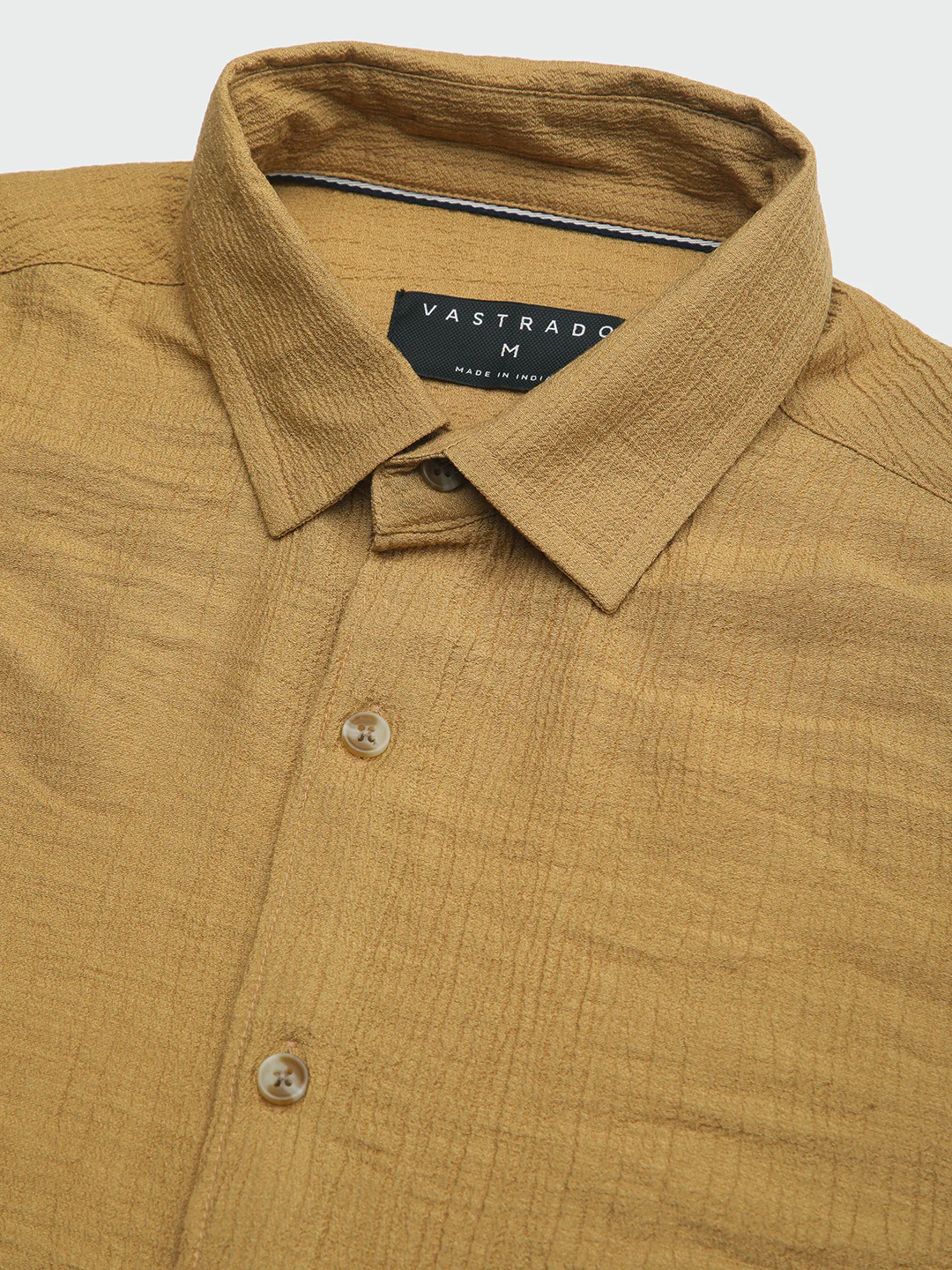 Sunlit Gold Luxe Crinkled Shirt - Image 3