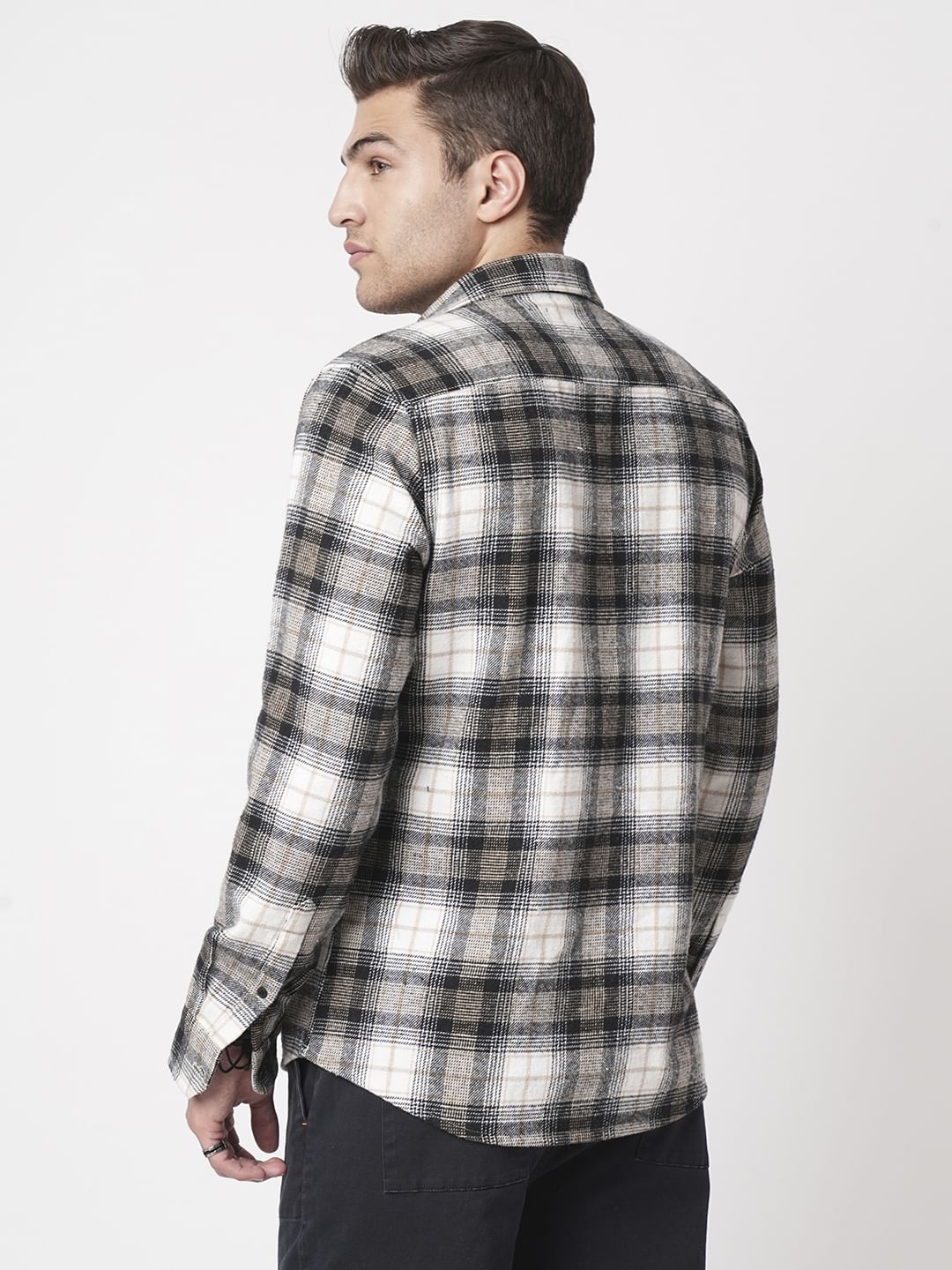 Super Soft Multicolour Plaid Checks Flannel Shirt - Image 6