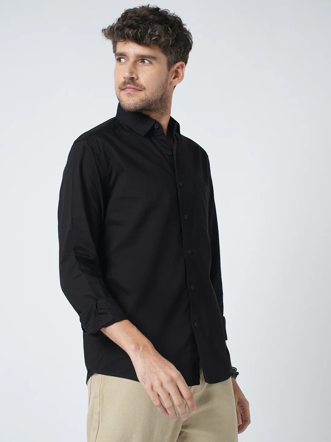 Timeless Deep Black Elite Slub Shirt - Image 5