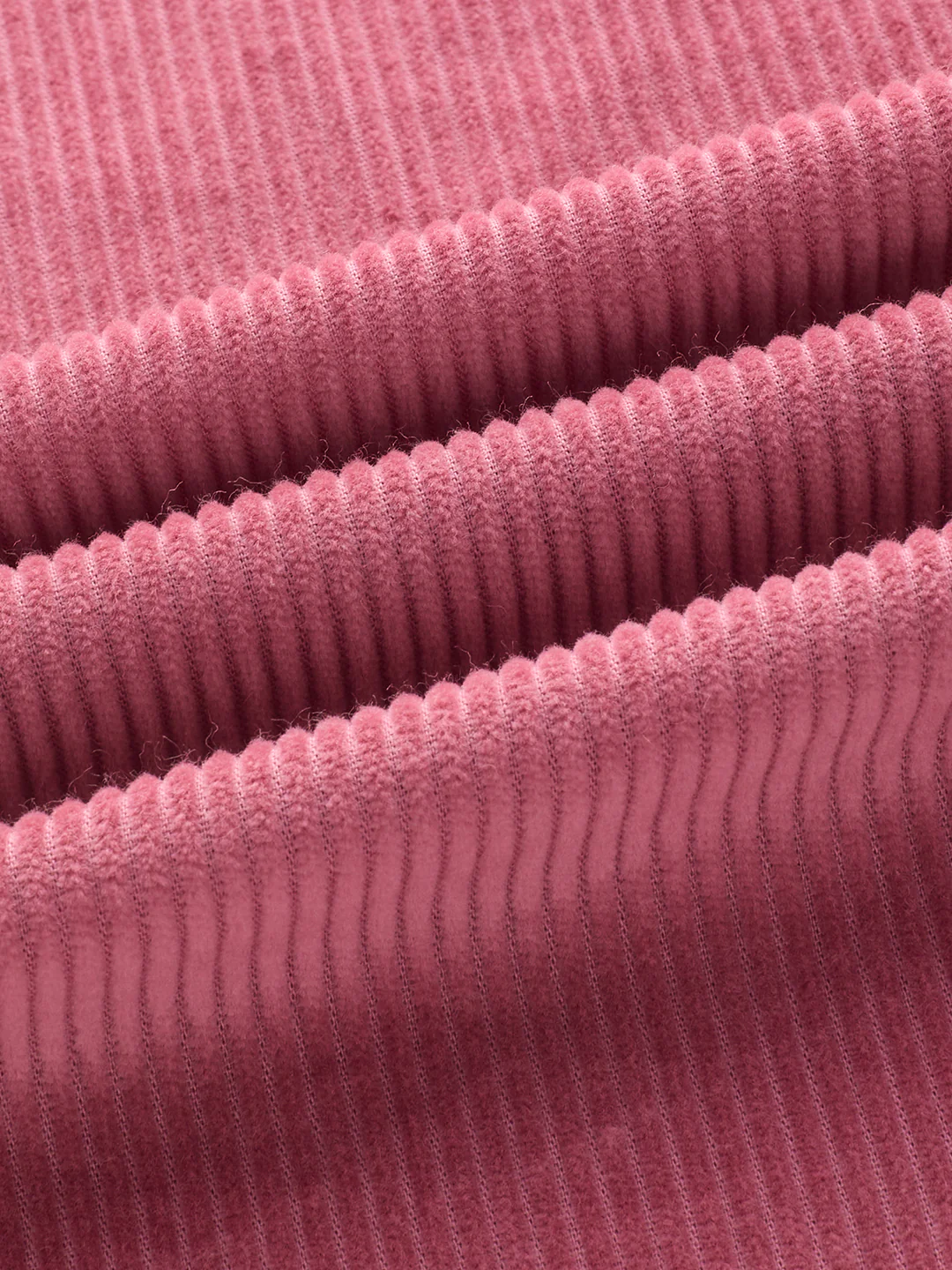 Wild Orchid Pink Corduroy Boxy Fit Crop Shirt - Image 9